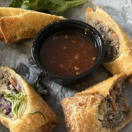 Jerk Chicken Egg Rolls