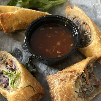 Fin & Feathers Restaurants - Jerk Chicken Egg Rolls - Comfort Food Near Me - Valdosta, Georgia