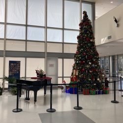 Kaiser Permanente Vallejo - Cordoned off Piano and Christmas Tree