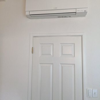 Sandium Heating and Air Conditioning - One of four Mitsubishi designer style indoor units. Looks natural to the Eichler Style. - Heating & Air Conditioning/HVAC Near Me - San Jose, California