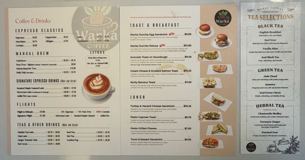 Menu photo 1 Warka Coffee Washington, DC, DC