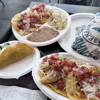 Ensenada's Surf N Turf Grill - Grilled Fish Taco and Grilled Shrimp Taco burrito - Tacos Near Me - Fullerton, California Ensenada's Surf N Turf Grill - Grilled Fish Taco and Grilled Shrimp Taco burrito - Tacos Near Me - Fullerton, California