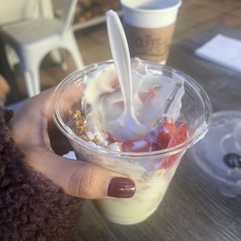 The Cliffs Cafe - Yogurt Parfait was light and delicious. Topped with fruit and granola. - Coffee & Tea Near Me - San Diego, California The Cliffs Cafe - Yogurt Parfait was light and delicious. Topped with fruit and granola. - Coffee & Tea Near Me - San Diego, California