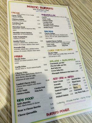 Menu photo 3 Mystic Burrito Baltimore, MD Menu photo 3 Mystic Burrito Baltimore, MD