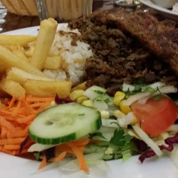 Konak - Shoarma with lamb kabob plate. Absolutely delicious! - Turkish Near Me - Amsterdam, New Hampshire
