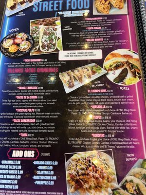 Menu photo 2 El Trompo Mexican Grill Monroe Middletown, OH
