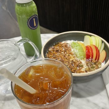 Suited - Granola and Fruit Green Juice Cold Brew - Breakfast & Brunch Near Me - New York, New York Suited - Granola and Fruit Green Juice Cold Brew - Breakfast & Brunch Near Me - New York, New York