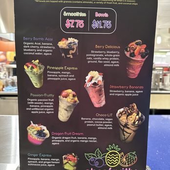 Absofruitly - Menu with prices - Acai Bowls Near Me - Orlando, Florida