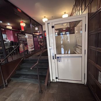 Flat Top Grill - The elevator (amazing job to have this for those in wheelchairs) thank you Flat Top Grill to make this accessible to anyone - Asian Fusion Near Me - Chicago, Illinois Flat Top Grill - The elevator (amazing job to have this for those in wheelchairs) thank you Flat Top Grill to make this accessible to anyone - Asian Fusion Near Me - Chicago, Illinois