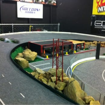 Sheldon's Hobbies - Banked corner of the drift track - Hobby Shops Near Me - San Jose, California