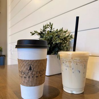 Timber Creek Coffee - Hot Vanilla Latte & Iced Honeycomb Drizzle Latte - Coffee & Tea Near Me - Myerstown, Pennsylvania Timber Creek Coffee - Hot Vanilla Latte & Iced Honeycomb Drizzle Latte - Coffee & Tea Near Me - Myerstown, Pennsylvania