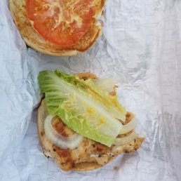 Number 5 grilled chicken sandwich.