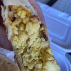 Breakfast Wrap. Calling this a burrito is savagery against the creators of that wonderful food and all of the American West.