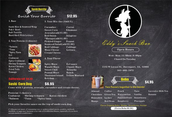 Menu photo 4 Eddy's Snack Bar Davenport, IA Menu photo 4 Eddy's Snack Bar Davenport, IA