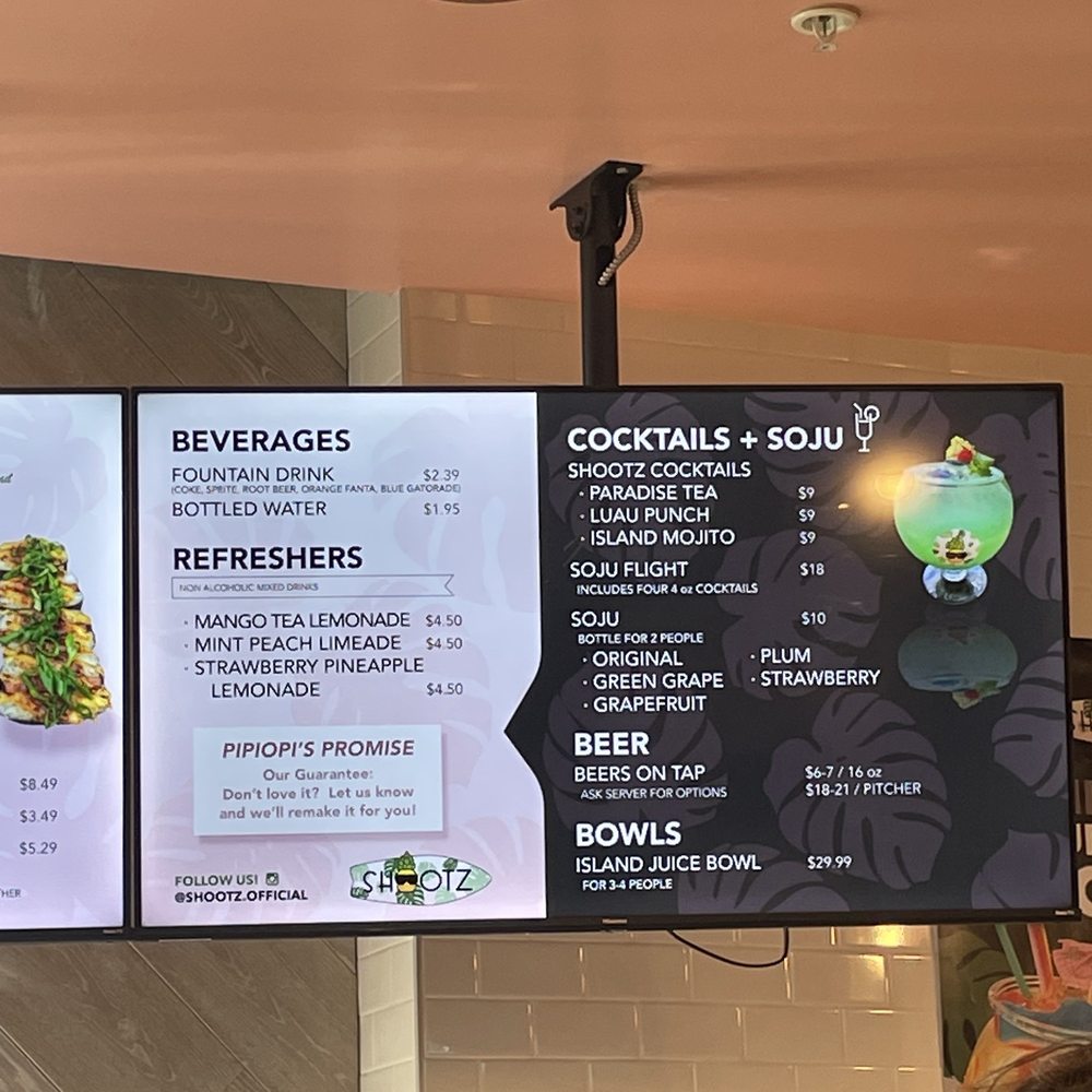 Shootz - Drink menu - Hawaiian Near Me - Stanton, California Shootz - Drink menu - Hawaiian Near Me - Stanton, California