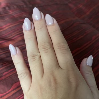 Lush Nail Studio - Acrylic with gel, done by Kayla. - Waxing Near Me - Tustin, California
