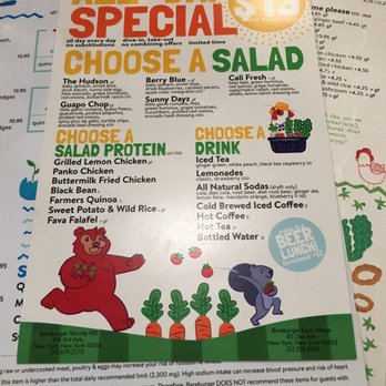 Bareburger - Murray Hill - Menu Jan 2017 - Burgers Near Me - New York, New York