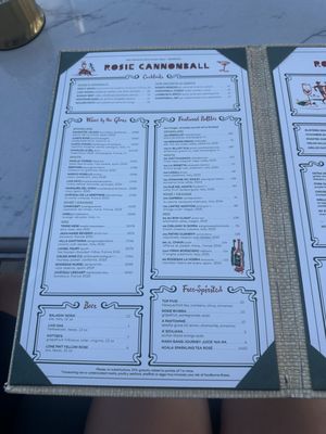Menu photo 1 Rosie Cannonball Houston, TX Menu photo 1 Rosie Cannonball Houston, TX