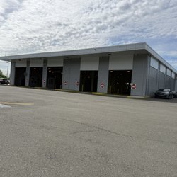 State of New Jersey Motor Vehicle Commission - Cars will eventually exit after inspection.
