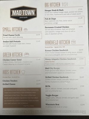 Menu photo 3 Mad Town Gastropub Madison, WI Menu photo 3 Mad Town Gastropub Madison, WI