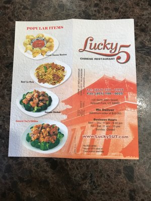 Menu photo 4 Lucky 5 Spanish Fork, UT