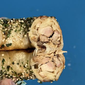 Moonrise Bagels - Hoisin Honey Chicken Stuffed Bagel - Bagels Near Me - New York, New York Moonrise Bagels - Hoisin Honey Chicken Stuffed Bagel - Bagels Near Me - New York, New York