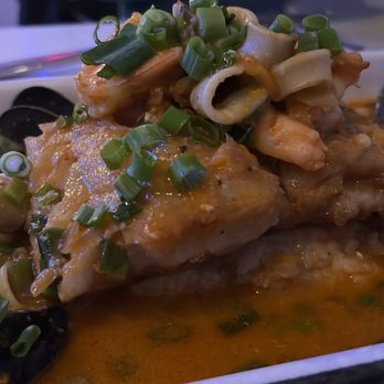 Celeste - Tacu tacu with pescada frito - Peruvian Near Me - Somerville, Massachusetts