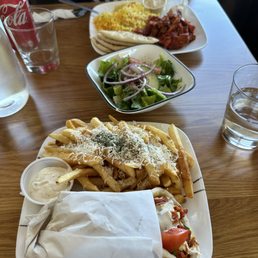 gyro, greek fries and chicken shawarma gyro, greek fries and chicken shawarma