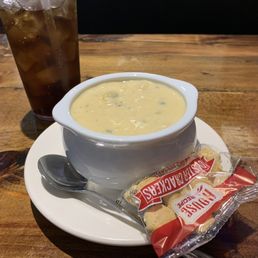 Loaded Potato Soup (very different than what you're used to. Heavy black pepper with a comforting homestyle taste).