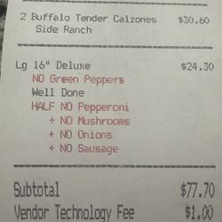 Underdog pizza