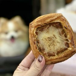 Jina Bakes - Galbijjim (Korean Braised Short Rib) Croissant | $8.50 - Tastes like cold pizza