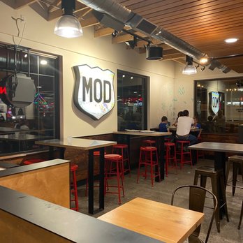 MOD Pizza - the interior of a modern restaurant - Fast Food Near Me - Great Falls, Montana