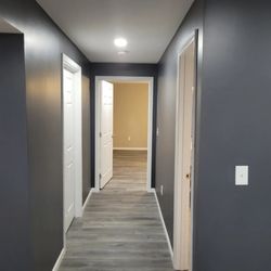 6" wafer light and 120 volt interconnected smoke detector.