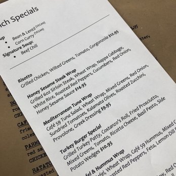 Cafe 59 - Look at those specials! - Bars Near Me - Buffalo, New York