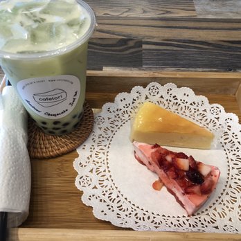 Cafe Tori - Honeydew Milk Tea, Strawberry Cheesecake, Yuzu Cheesecake - Desserts Near Me - Bakersfield, California