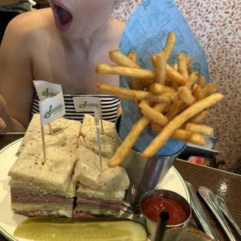 Sadelle's - "Hey I thought I ordered the half sandwich". "That is the half" Triple Decker ($23) - Breakfast & Brunch Near Me - Las Vegas, Nevada