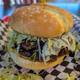 Double Rose City Smash burger Double Rose City Smash burger