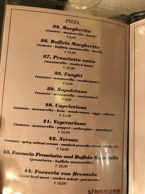 Menu photo 4 Nerone Rome, RM Menu photo 4 Nerone Rome, RM
