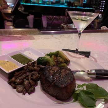 Bardot - Petite filet mignon, so succulent and delicious! Thought I was going to finish but had some leftover for my bf to finish! - New American Near Me - Claremont, California