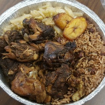 Eclectic Cafe - Jerk chicken, rice and peas, cabbage, plantains. Absolutely delicious! - Cafes Near Me - Washington, DC, District of Columbia Eclectic Cafe - Jerk chicken, rice and peas, cabbage, plantains. Absolutely delicious! - Cafes Near Me - Washington, DC, District of Columbia