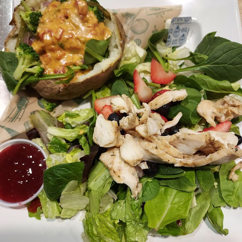 McAlister's Deli - Chose 2 veggie spud and strawberry pecan salad - Sandwiches Near Me - Fishers, Indiana