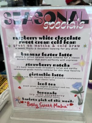 Menu photo 4 Seven Sundays Coffee Royal Oak, MI