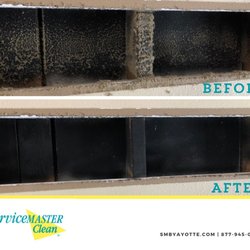 ServiceMaster by Ayotte - Before and After Air Duct Cleaning