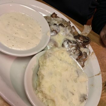 Texas Roadhouse - Grilled chicken with cheese and mushrooms added. Gravy on the side. - American Near Me - Nottingham, Maryland Texas Roadhouse - Grilled chicken with cheese and mushrooms added. Gravy on the side. - American Near Me - Nottingham, Maryland