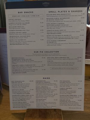 Menu photo 2 The Feathers London, XGL Menu photo 2 The Feathers London, XGL
