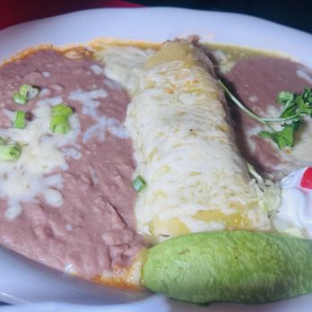 Don Cuco Mexican Restaurant - Chicken enchilada with double beans - Mexican Near Me - Burbank, California Don Cuco Mexican Restaurant - Chicken enchilada with double beans - Mexican Near Me - Burbank, California