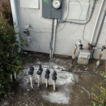 SolarMax Technology - water irrigation valve under all the paint. this is now the side of my house. - Solar Installation Near Me - Riverside, California