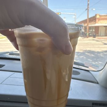 PAX Coffee & Goods - Medium iced caramel and white chocolate latte - Coffee & Tea Near Me - Kerrville, Texas