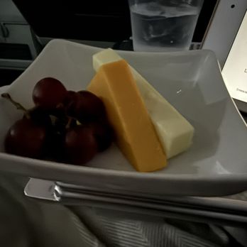 American Airlines - Fruit and cheese plate served about an hour before landing - Airlines Near Me - Phoenix, Arizona