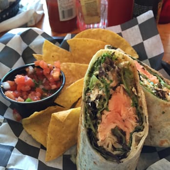 Food Dudes Kitchen - Salmon wrap w/ goat cheese and pesto - Seafood Near Me - Kill Devil Hills, North Carolina Food Dudes Kitchen - Salmon wrap w/ goat cheese and pesto - Seafood Near Me - Kill Devil Hills, North Carolina